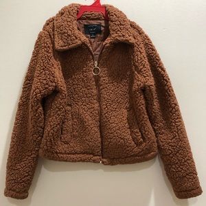 Girls Brown sweater jacket
